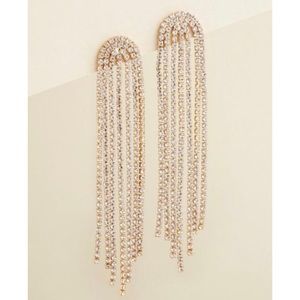 🆕 Rhinestone Fringe Earrings NWT Torrid New!